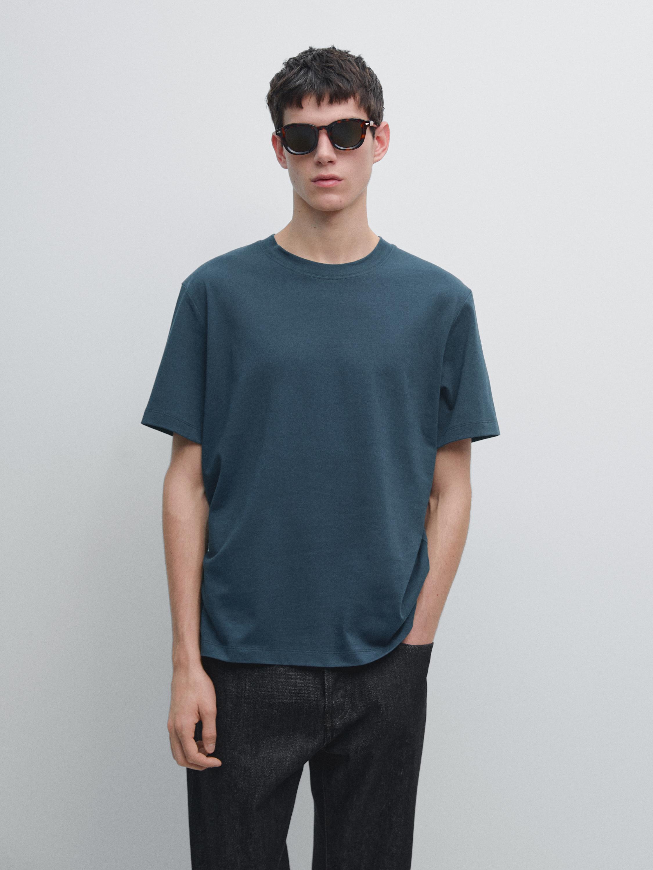 T-shirt à manches courtes en coton mélang